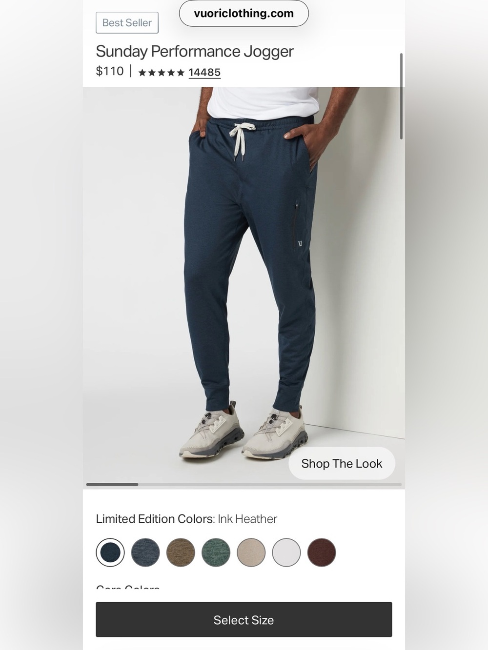 NWOT Vuori Jogger